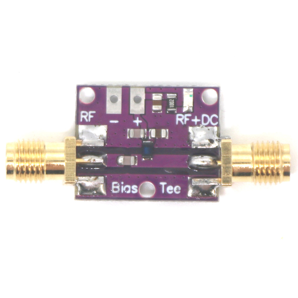 Bias Tee 10MHz -6GHz RF Biaser DC blocker Coaxial feed BiasTee for HAM rao RTL SDR LNA Low Noise Wid
