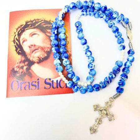 PROMO  Paket doa katolik rosario biru 77 dan orasi suci