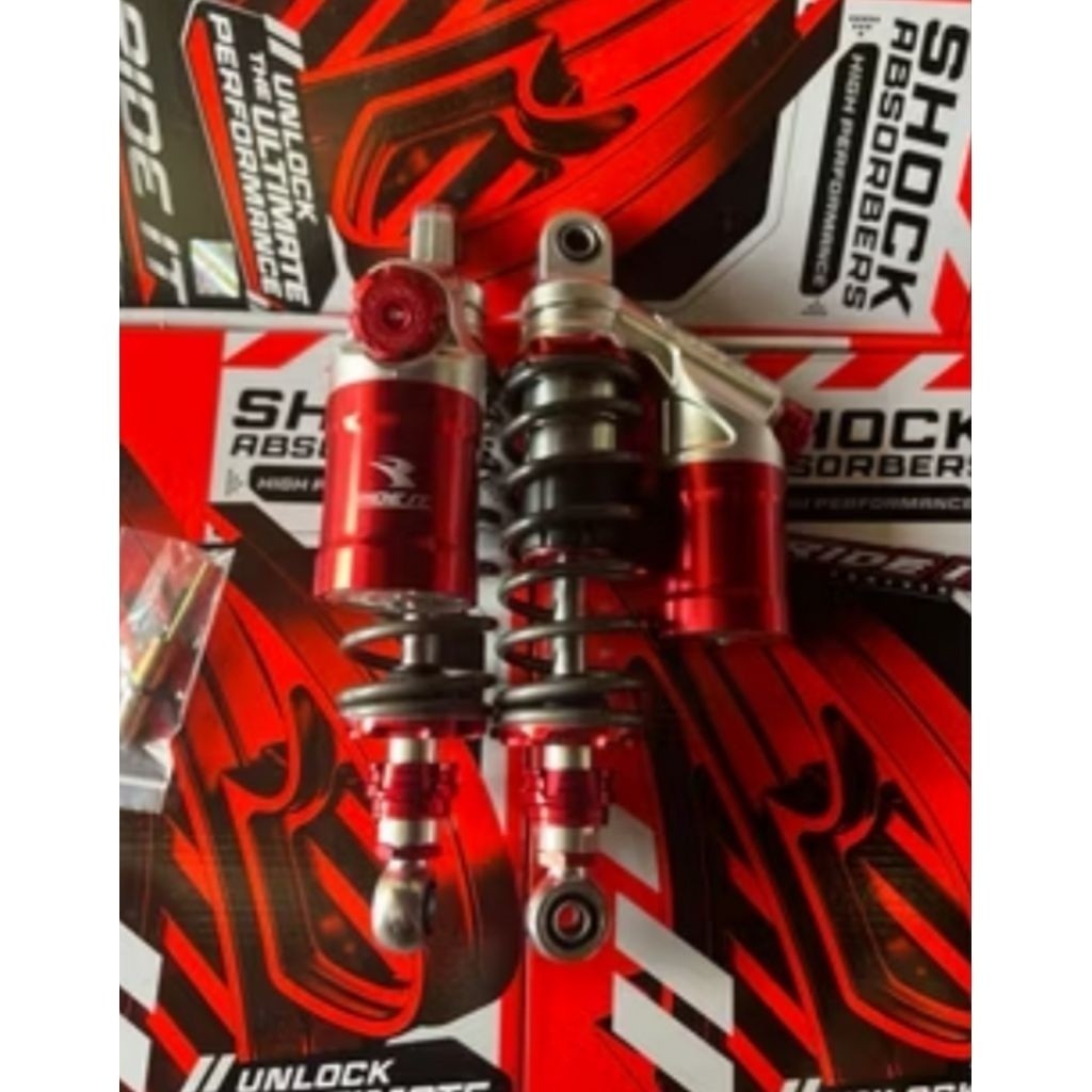 Shock Ride It GP Click on Fungsi Rebound 280,320,340 Grey Red Black Titanium