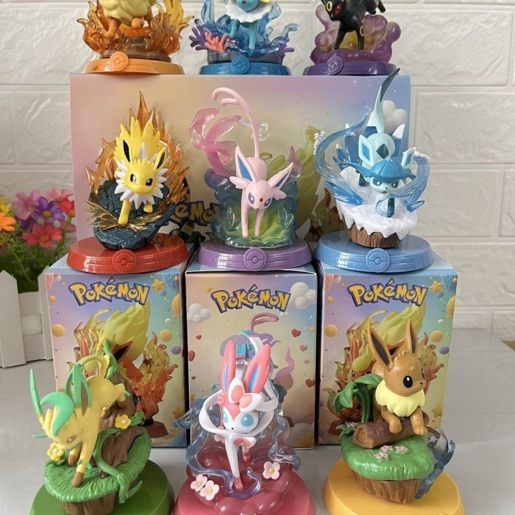 Action Figure Pokemon Go Eevee Evolution Series - Mainan Anak