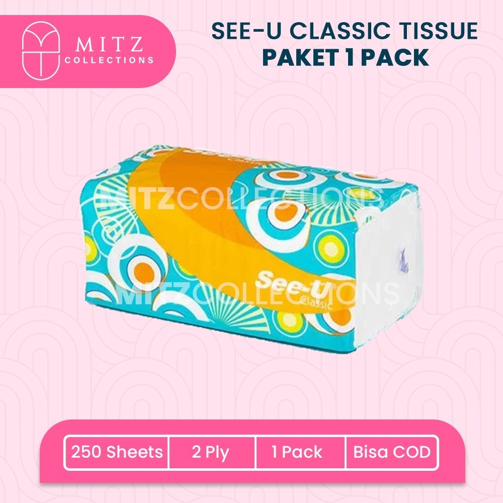 Tisu See U Clasik Facial Tissue 250 Sheets 2 ply PROMO Gratis Ongkir