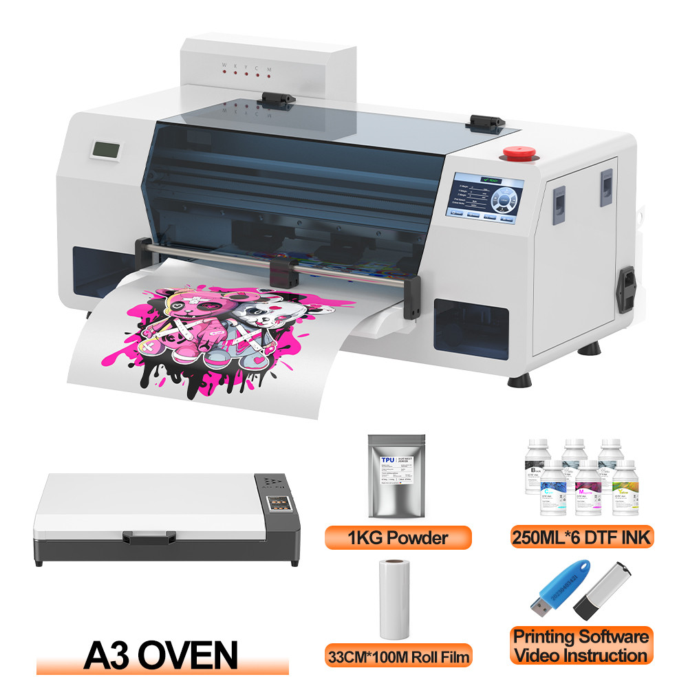 A3+ DTF Printer For Epson i3200 Printhead DTF Printer Machine Impresora Printer rect to Film Printin