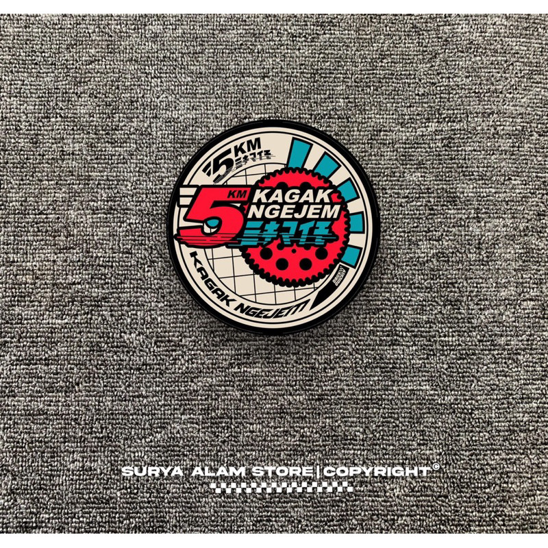Stiker 5km kagak ngejem racertees| Stiker 2 stroke 2 tak Cutting