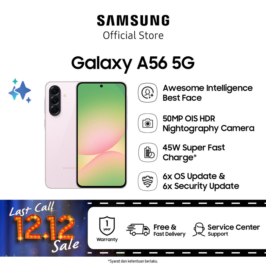Samsung Galaxy A56 5G 12/256GB - Awesome Pink