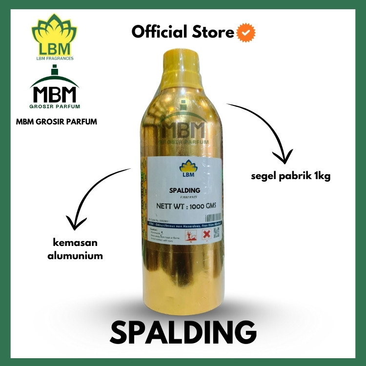 Bibit Parfum SPALDING Kemasan 1kg/500g By LBM Segel Pabrik