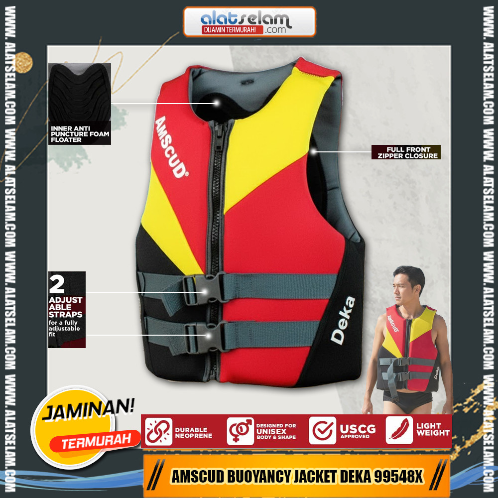 AmScuD Buoyancy Jacket DEKA / Pelampung Snorkling / Life Jacket / Vest Snorkling / Pelampung Jetsky 