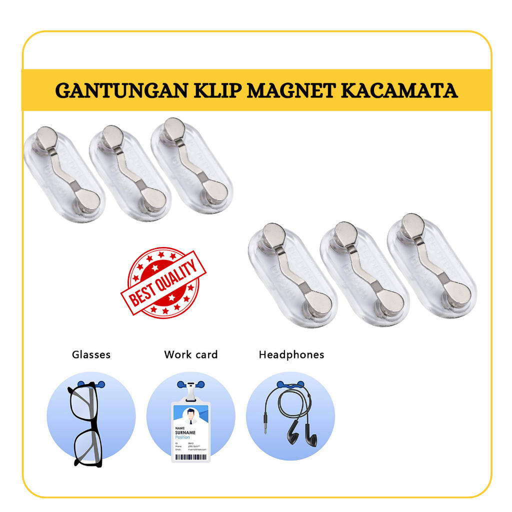 Magnet Sunglasses Eyeglasses Holder Gantungan Magnet Kacamata [KGM]