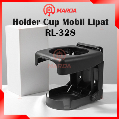 Holder Cup Mobil Lipat RL-328 Dudukan Gelas Botol 500ml Bahan ABS Kuat dan Ringkas
