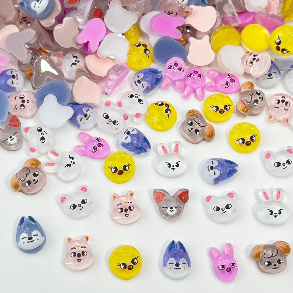 StrayKids Animal Mini 3D Stickers Y Decoration, Nail Phone Case Decoration Stickers SKZOO Mini Stick