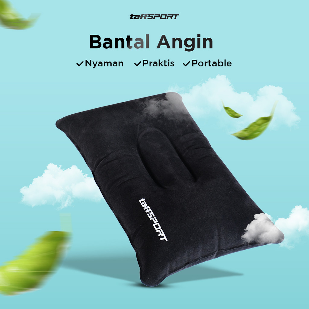 Bantal Angin Travel Camping Inflatable Air Pillow 330x220mm ORIGINAL HZ