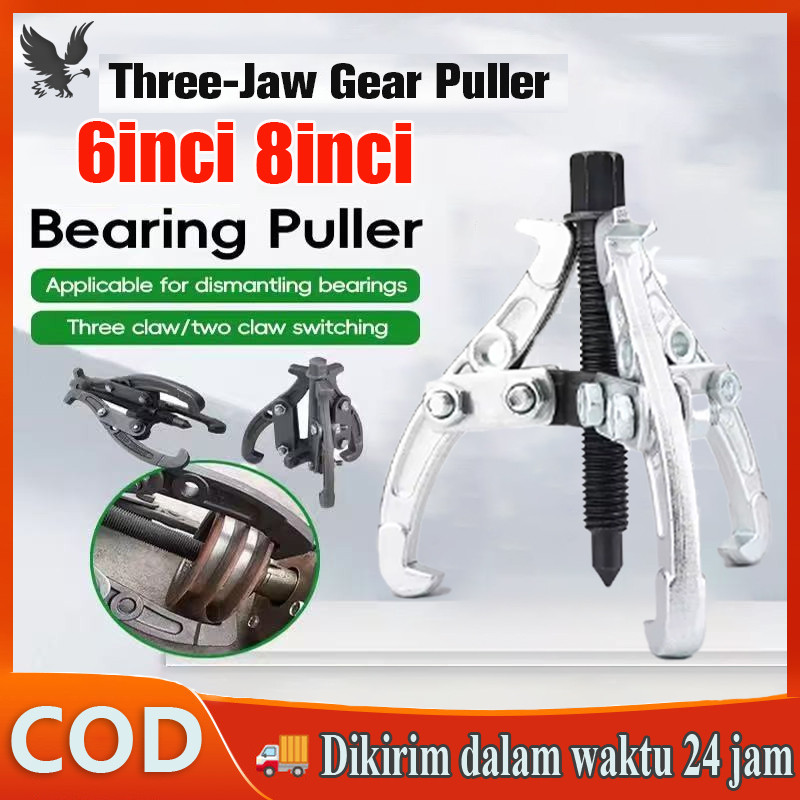 [COD]Gear Puller 3 Jaw Tracker, alat pencabut bearing laher 6/8Inch  ,Perbaikan motor, mobil, dan me