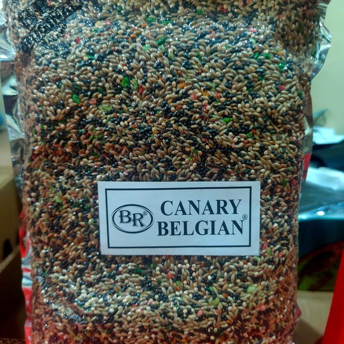 BR Makanan Burung Belgia Kenari Belgian Canary 1KG untuk Kebutuhan Peliharaan Burung Kenari - BELGIE