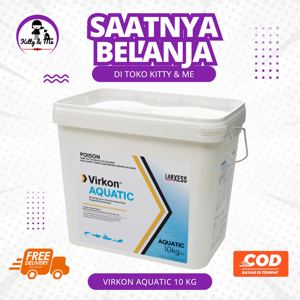 VIRKON AQUATIC 10 KG - Desinfektan Untuk Tambak Udang, Ikan Hias Dan Lainnya.