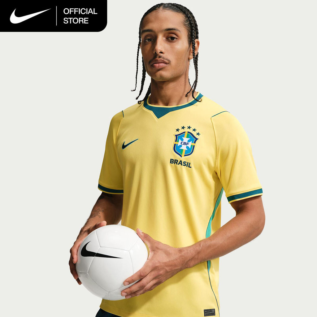 Nike Dri-FIT Men's Brazil 2026 Stadium Home Soccer Replica Jersey - Canary [IF7054-724]