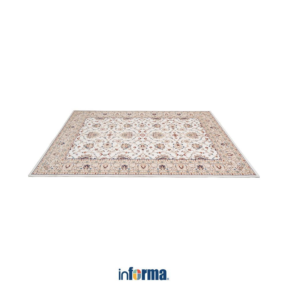 Informa 160x220 cm Genesis Karpet - Putih Alas Lantai Dekoratif Rug Permadani Karpet Rumah