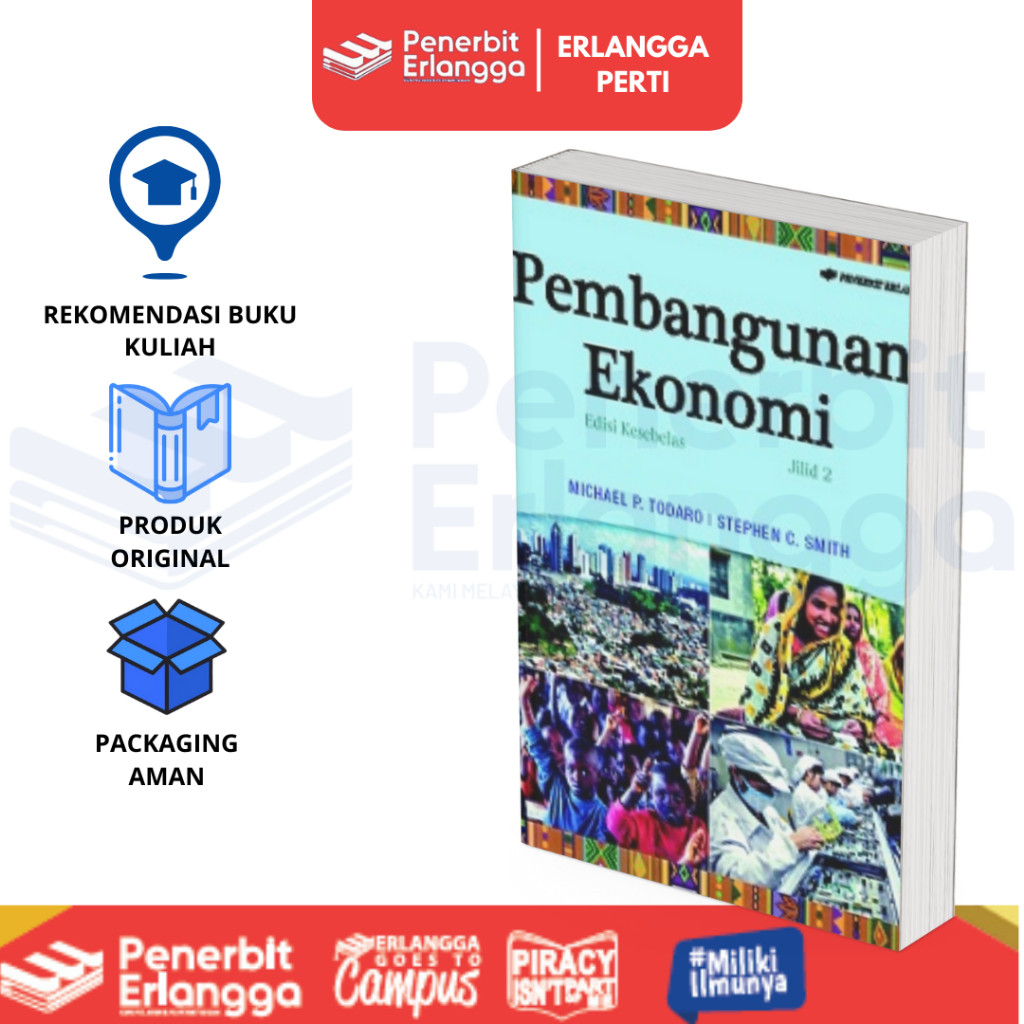 [Erlangga] Buku Referensi Mahasiswa: Pembangunan Ekonomi Jilid 2 Edisi 11 - Buku Kuliah - Buku Ekono