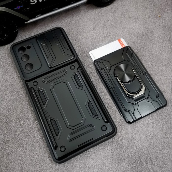 Samsung S20FE - S20 FE - CardX Flip Lens Card Ring Armor Case Rugged Shockproof