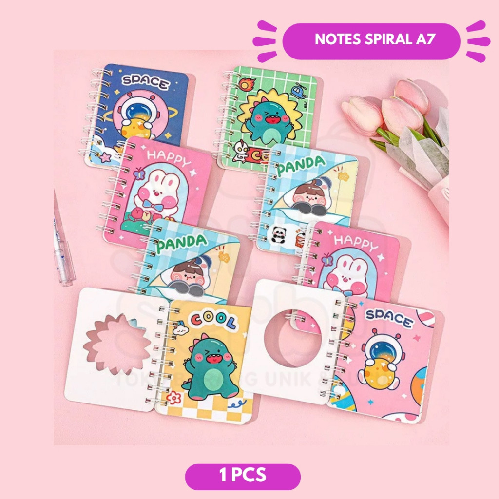 SSM - NOTES KECIL SPIRAL A7 / NOTES SPIRAL MINI GARIS PER PCS