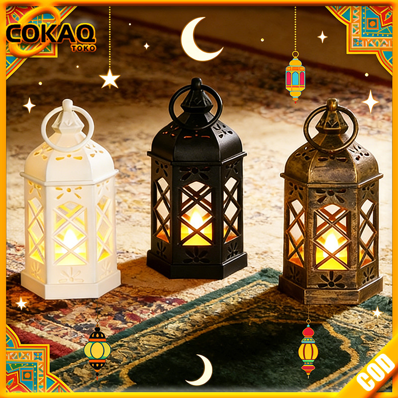 COKAQ Lampu Teplok LED Mini Lilin Lentera LED Lentera Mini Lentera Lilin Mini LED Dekorasi Minimalis