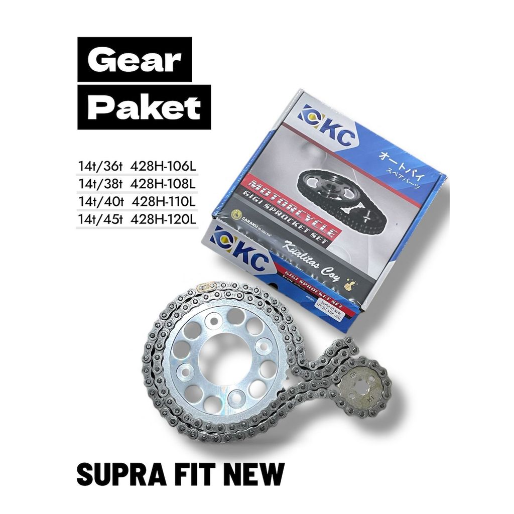 GIR GER SET SUPRA FIT NEW SUPRA X 125 KC RACING