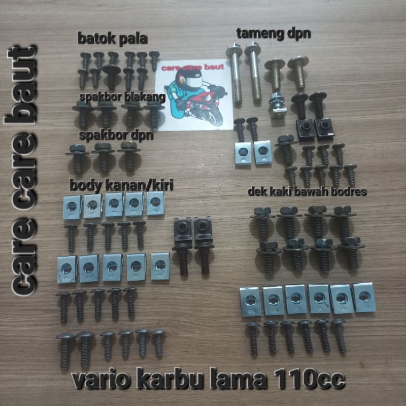 baut full set bodi vario karbu 110cc