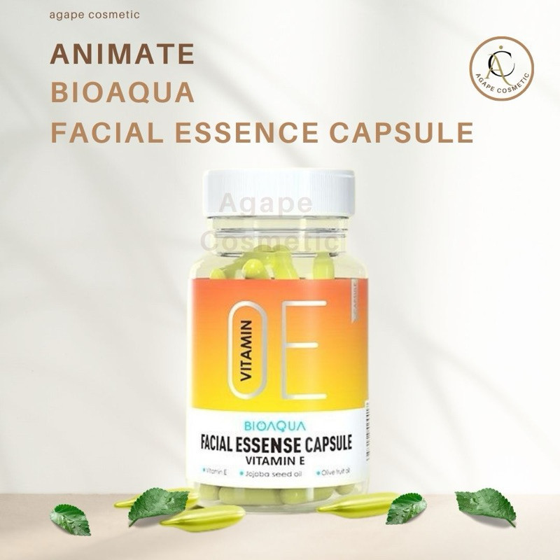 (Per pc / Ecer) Animate Bioaqua Facial Essence Capsule Kapsul with Vitamin E BPOM ORI (BEST SELLER T