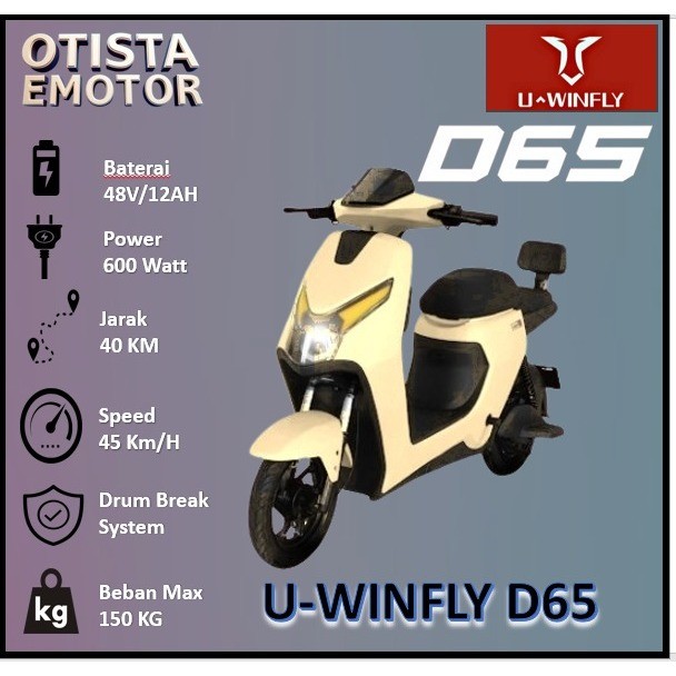 PROMO SEPEDA LISTRIK U-WINFLY D65 GARANSI RESMI UWINFLY