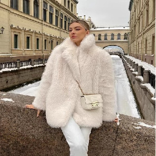 Thickened Faux Fur Fox Fur Coat