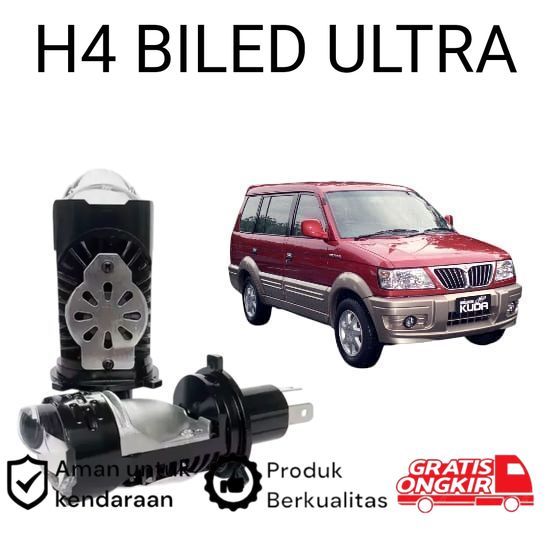 2pcs Lampu Utama LED H4 BiLED Ultra BRIGHT kipas Mobil Mitsubishi Kuda Koko