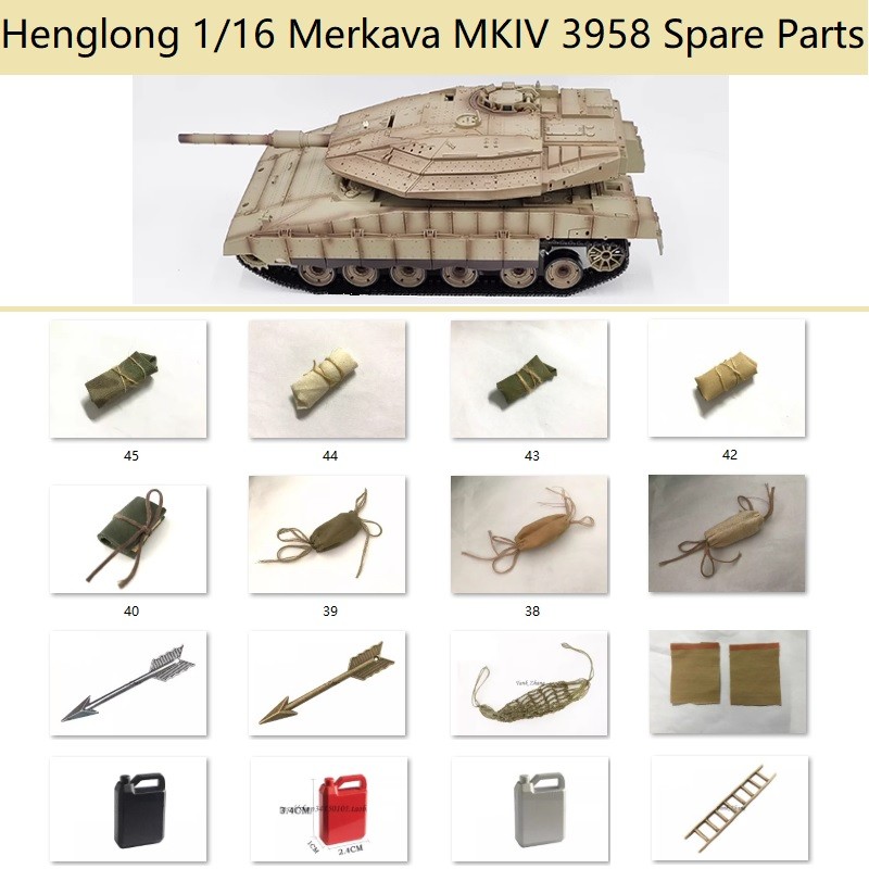 Henglong 1/16 Merkava MKIV 3958 RC Tank Decoration Parts