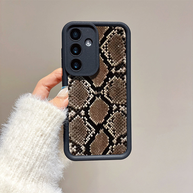 Casing Motif Kulit Ular Piton Untuk OPPO A17 A18 A3x A5x A5 A15 A16 A31 A38 A52 A53 A54 A55 A58 A60 