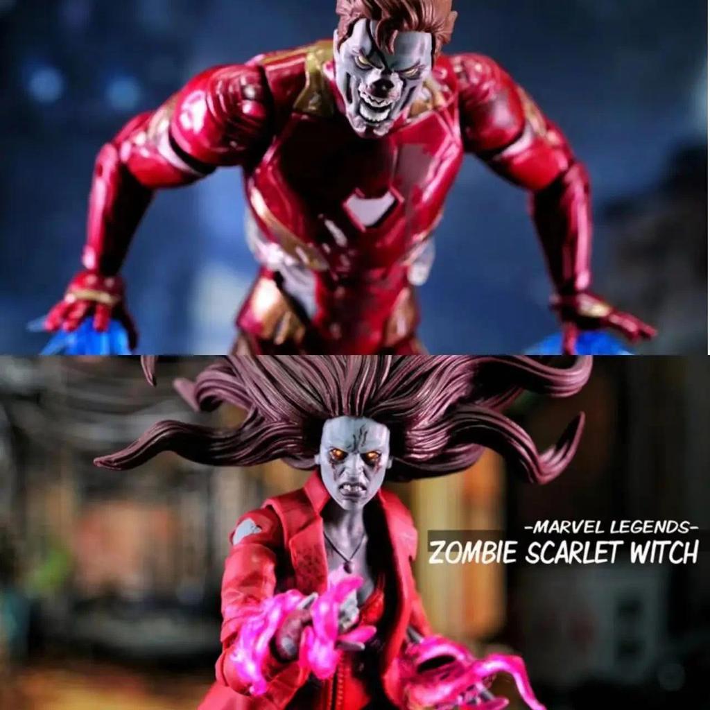 Marvel Legends What If Zombie Scarlet Witch Captain America Ironman Hulk Spiderman 6" Action Figure 