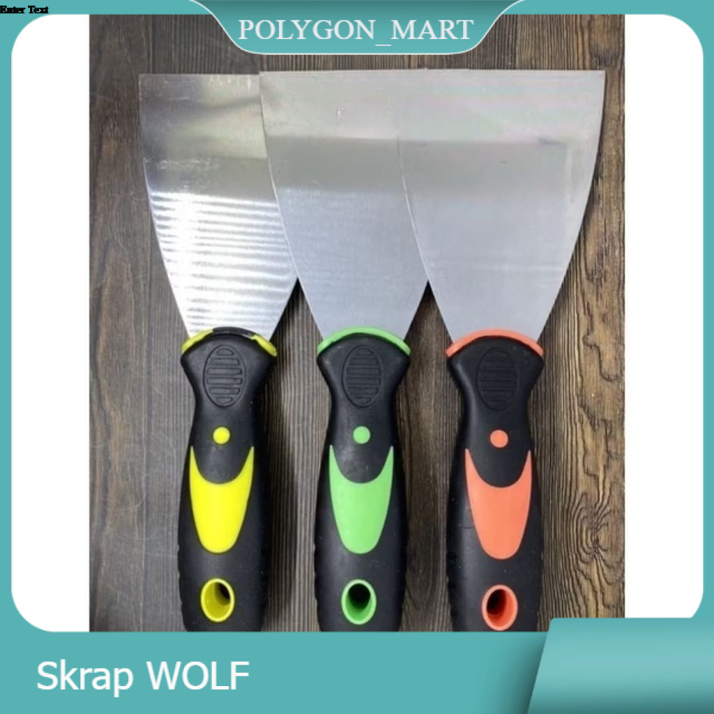 Sekrap WOLF Alat Kupas Cat & Dempul | Skrap Tembok Anti Slip