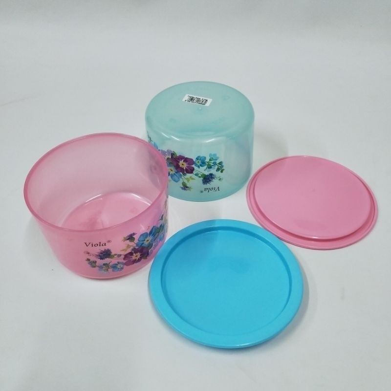 TOPLES VIOLA MOTIF BUNGA / TOPLES SERBAGUNA PLASTIK TEBAL VIOLA8709/120