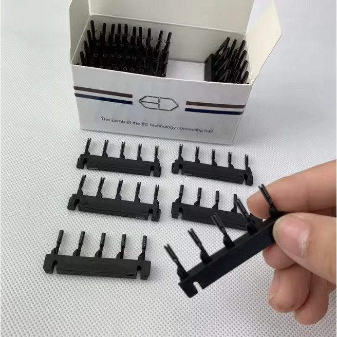 40PCS Klip Sambung Rambut 6D Hair Extension Buckle GEN2 Alat Extension Rambut Cepat Hair Stylist Sal