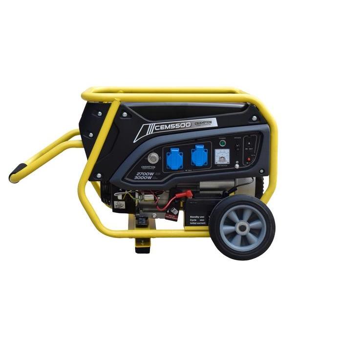 Genset Bensin 3000 Watt CHAMPIOM CEM5500 100% Tembaga
