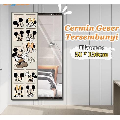 Cermin Tubuh Penuh Standing Mirror CCermin Dinding Minimalis Cermin Rias Panjang Full Body