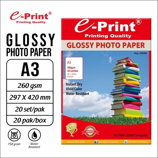 e-Print Glossy Photo Paper A3