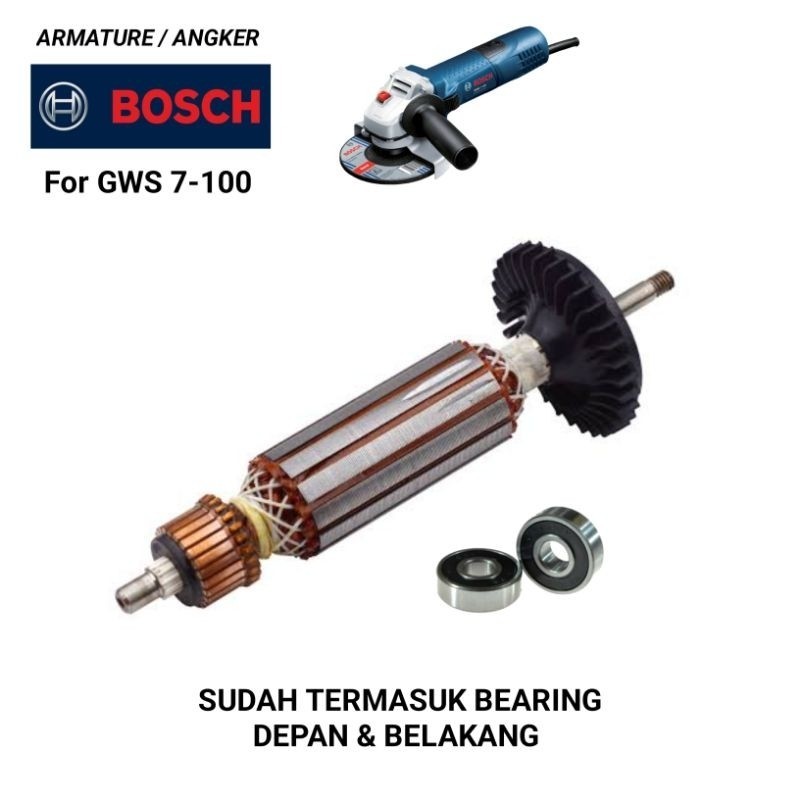 SEMAGOOL Armature Gerinda Bosch GWS 7-100 DCA Armature GWS 7-100 Angker GWS 7-100 DCA