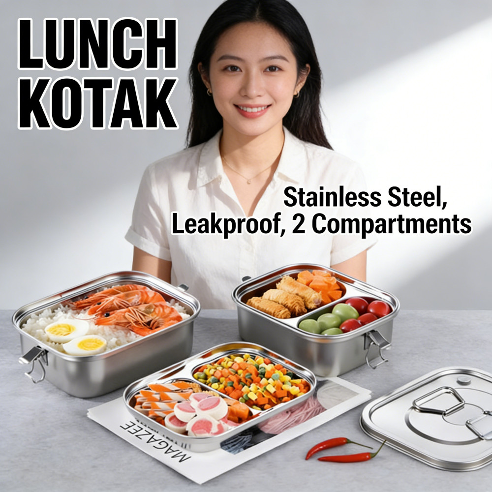Makan Tempat Kotak 2 Tingkat SUS Makan Makan Makan Makan Makan Makan Makan Makan Makan Makan Makan M