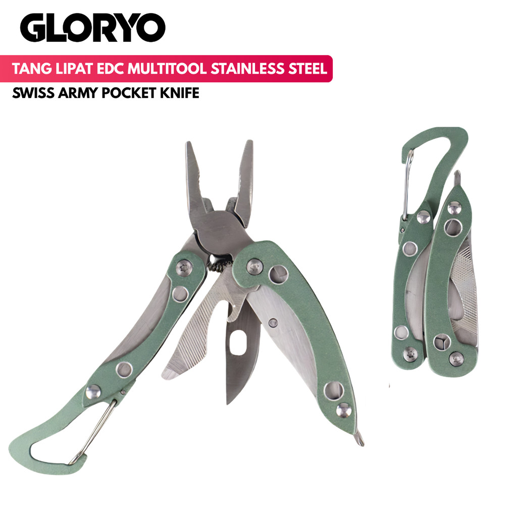 Gloryo Tang Lipat EDC Multitool Stainless Steel Swiss Army Pocket Knife