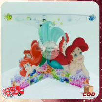 Tempat Kue Tart Ariel Mermaid Cake Stand Cupcake Mermaid