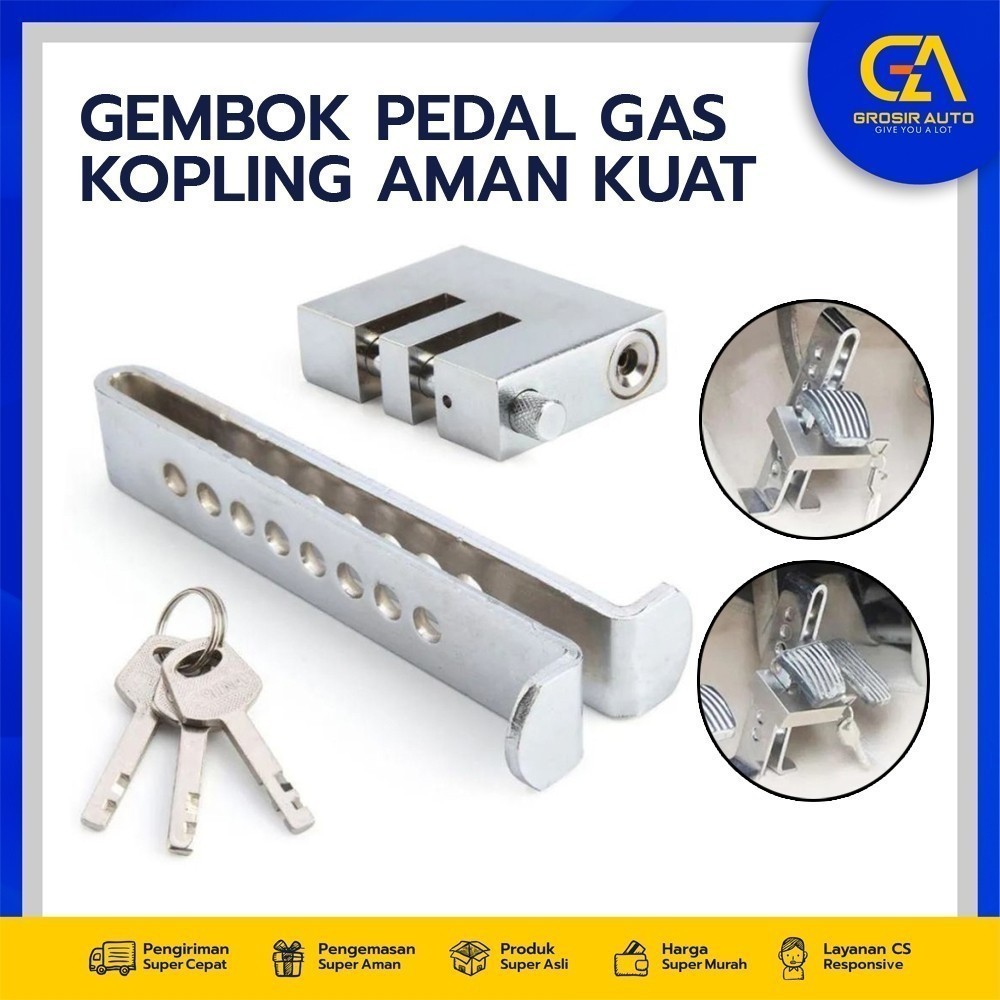 SR25 - GrosirAuto KUNCI Pengaman Mobil / GEMBOK PEDAL GAS Kopling Aman Kuat UNIVERSAL MURAH