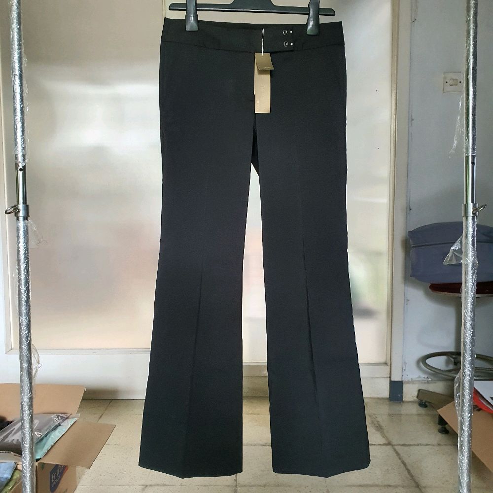 U celana panjang cewek bawahan wanita formal kerja g2000 slim boot leg hitam Kantor