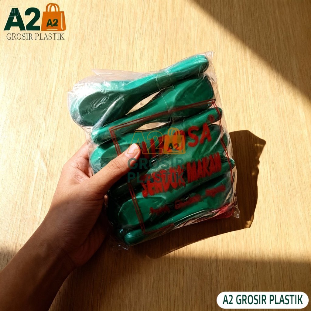 Promo Sendok Plastik Bebek Hijau MIROSA/Sendok Plastik/Sendok Bebek Plastik