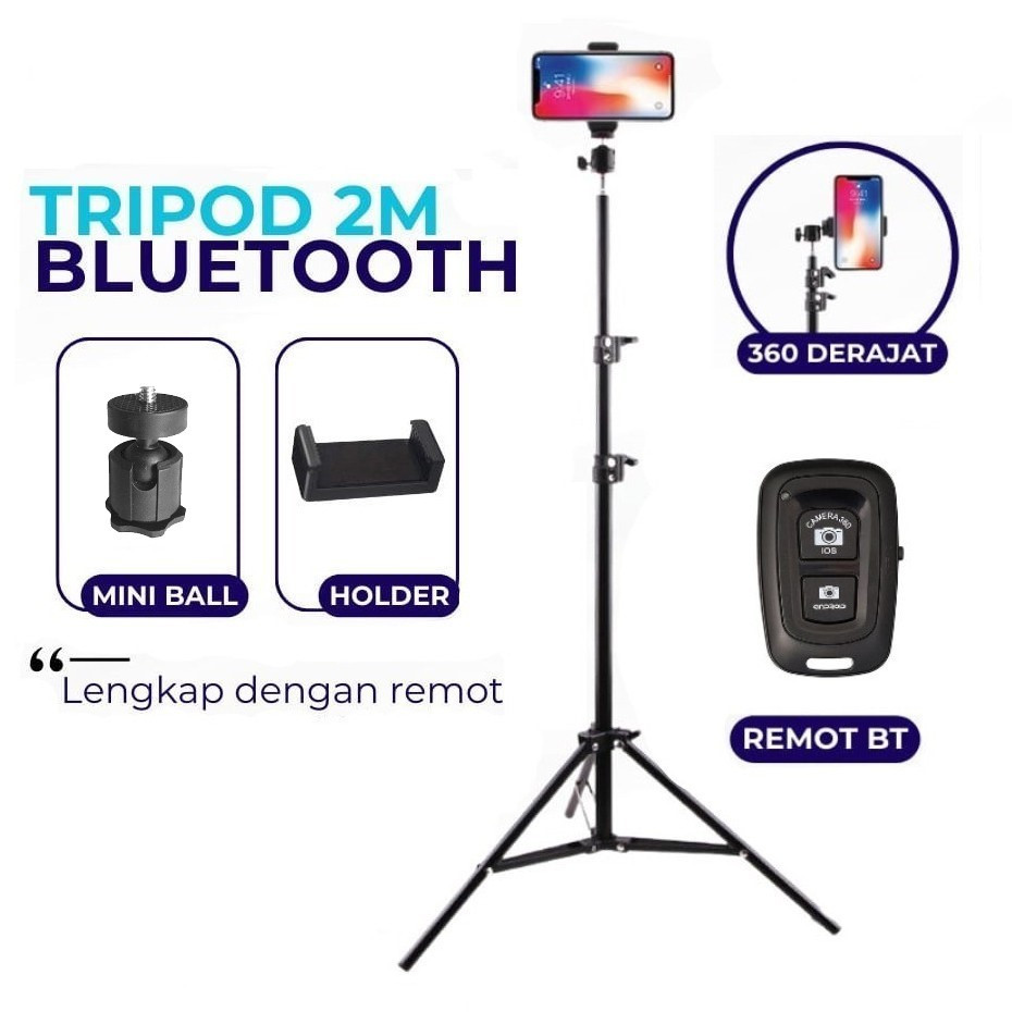 WSN - Tripod Handphone 2 Meter ball head Holder