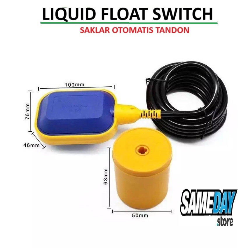 Water Float Switch Saklar Pelampung Air Sensor Pompa Celup Radar Air OtomatisTOREN TANDON