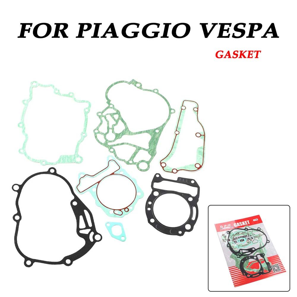 Engine Cylinder Gearbox Crankcase Clutch Cover Gasket Full Gasket Kit For Piaggio Vespa GTS 300 250 