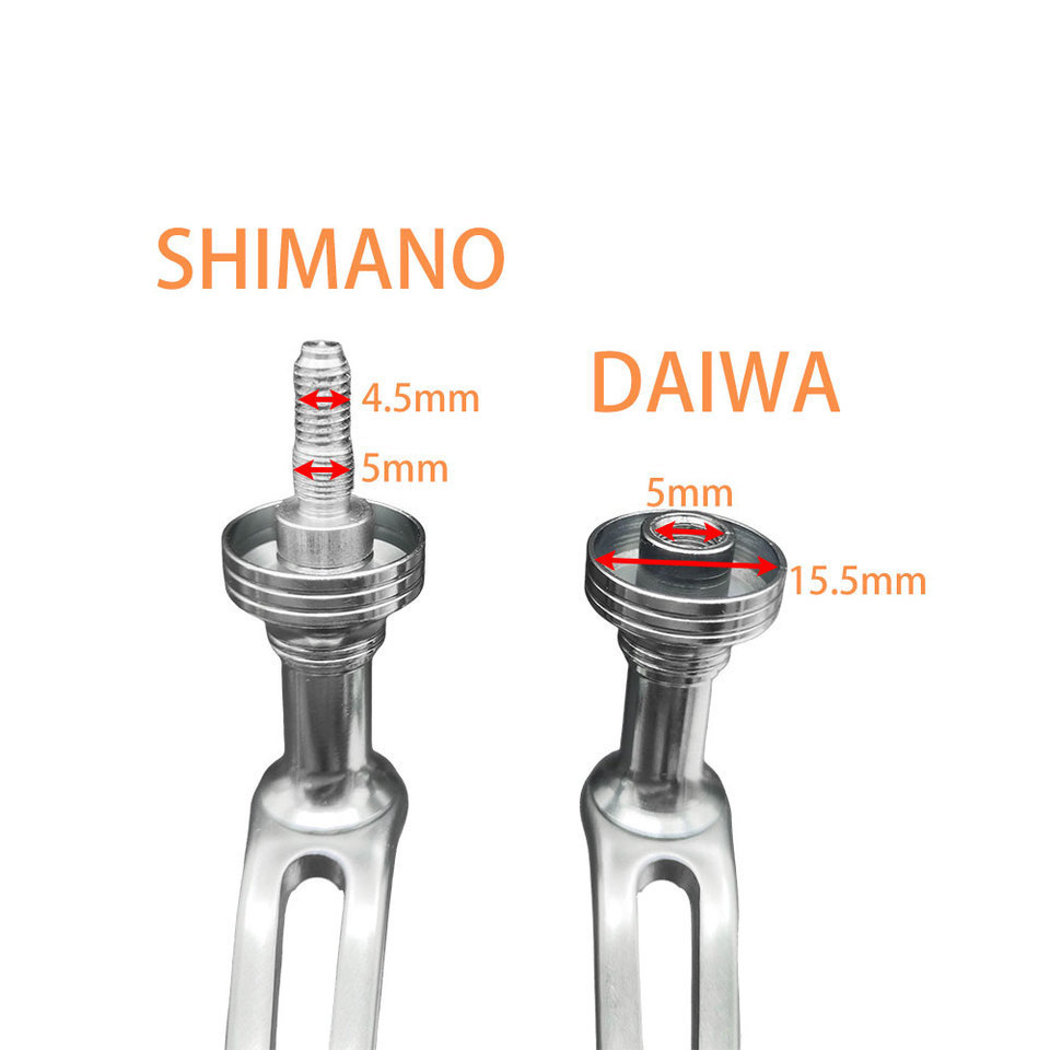 Full Metal Fishing Reel Replace Handle without Knob Strong Fishing Spinning Reel Screw-in Type Power