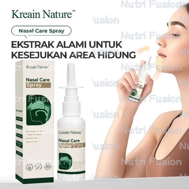 Kreain Nature Rhinitis Spray 30ml Semprotan Rinitis - spray rhinitis alergi  Atasi Gangguan Sinusiti